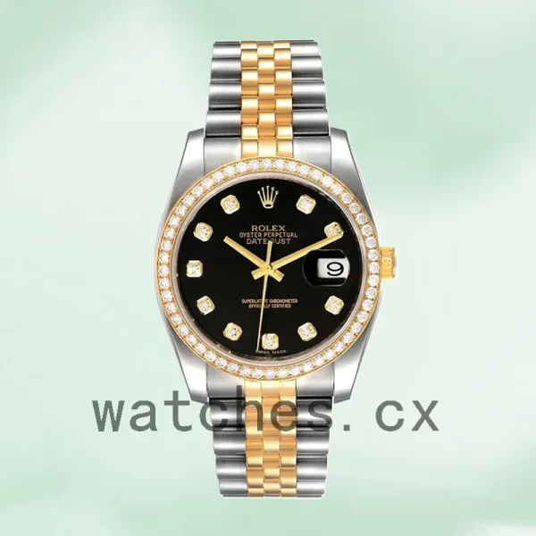 Rolex Datejust 116243BKDJ 36mm Men's Silver-tone Bracelet - Image 2