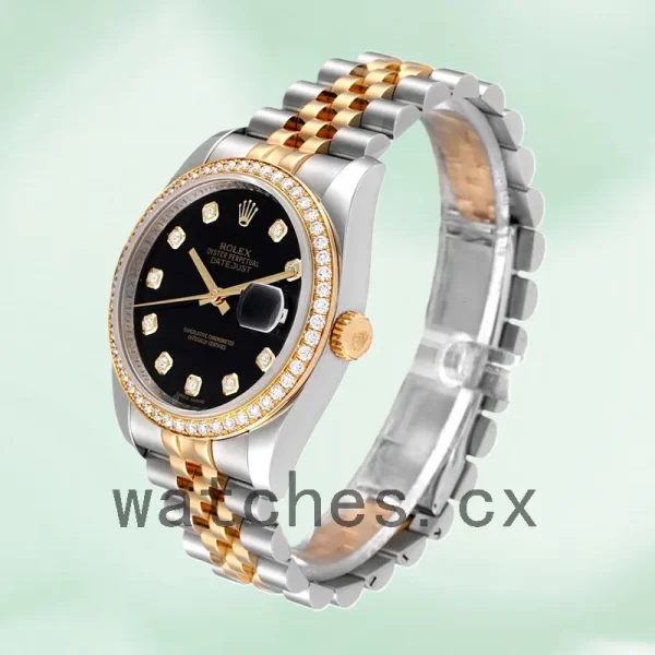 Rolex Datejust 116243BKDJ 36mm Men's Silver-tone Bracelet - Image 3