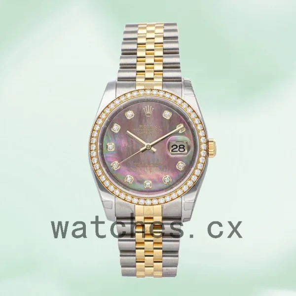 Rolex Datejust 116243BKMDJ Men's 36mm Automatic Bracelet - Image 2