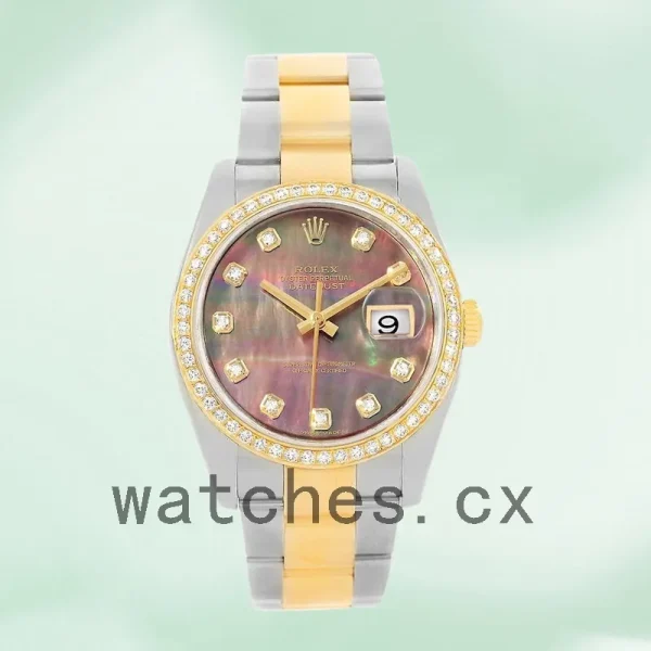 Rolex Datejust Men's 36mm 116243BKMDO Mother of Pearl Silver-tone - Image 2