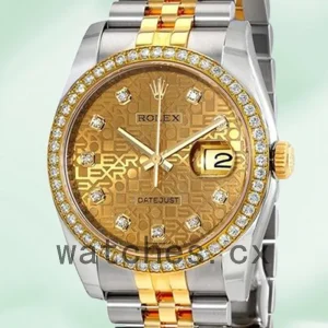 Rolex Datejust 36mm Men's 116243CJDJ Silver-tone