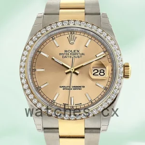 Rolex Datejust 116243CSO Men's 36mm Oyster Bracelet Champagne Dial
