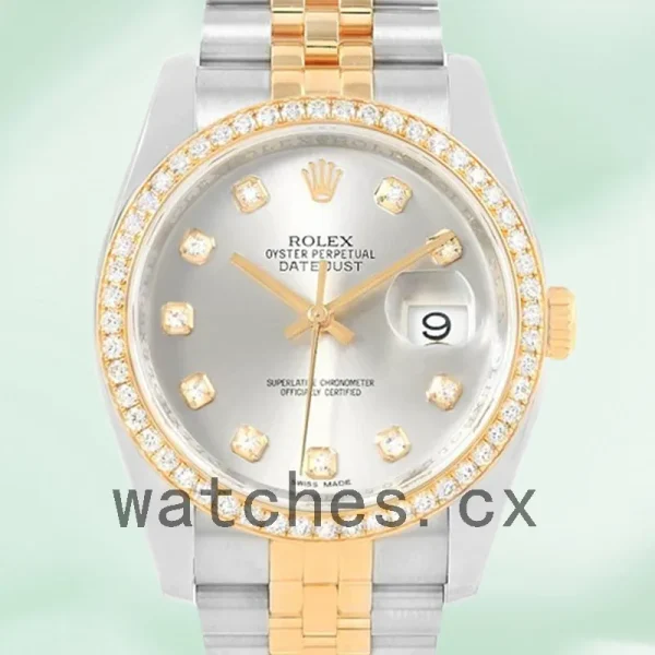 Rolex Datejust 116243SDJ Men's 41mm Silver Dial Silver-tone