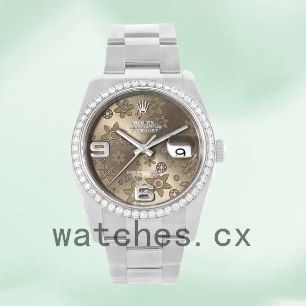 Rolex Datejust 116244BFAO Men's 36mm Silver-tone Automatic - Image 2