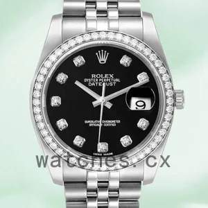 Rolex Datejust 116244BKDJ 36mm Men's Automatic Bracelet