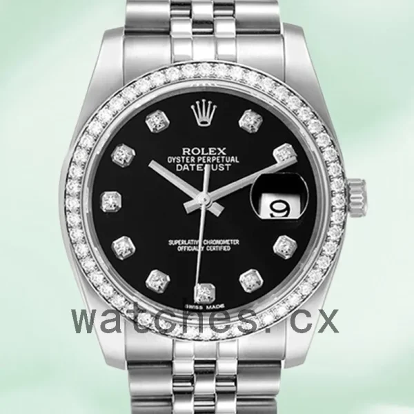 Rolex Datejust 116244BKDJ 36mm Men's Automatic Bracelet