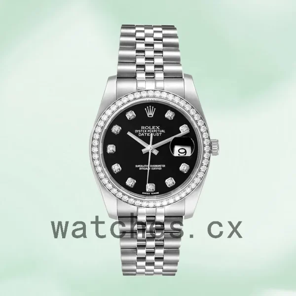 Rolex Datejust 116244BKDJ 36mm Men's Automatic Bracelet - Image 2