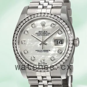 Rolex Datejust 36mm Men's 116244MDJ Bracelet Mother of Pearl