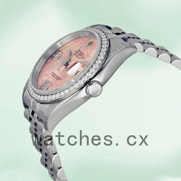Rolex Datejust 116244PFAJ 36mm Men's Pink Floral Dial - Image 3
