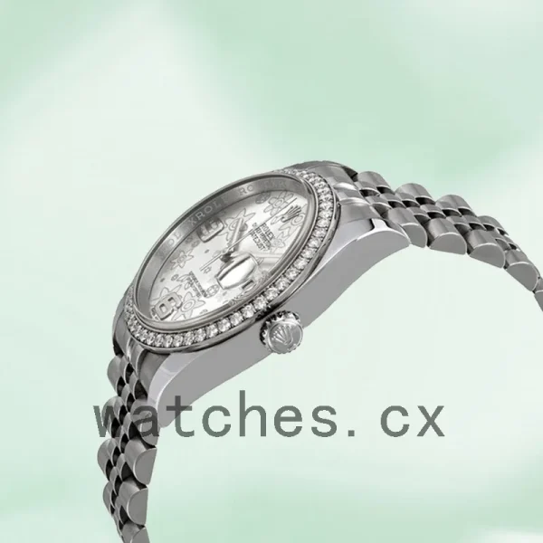 Rolex Datejust 36mm Men's 116244SFAJ Silver Floral Dial - Image 3