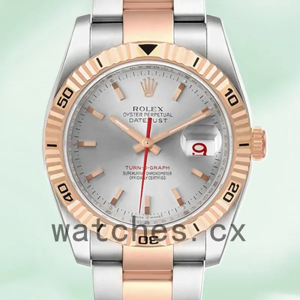 Rolex Datejust Turn-o-graph Men's 116261 36mm Oyster Bracelet/Jubilee Bracelet