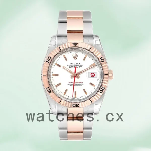 Rolex Datejust Turn-o-graph 116261 Men's 36mm White Dial Silver-tone - Image 5