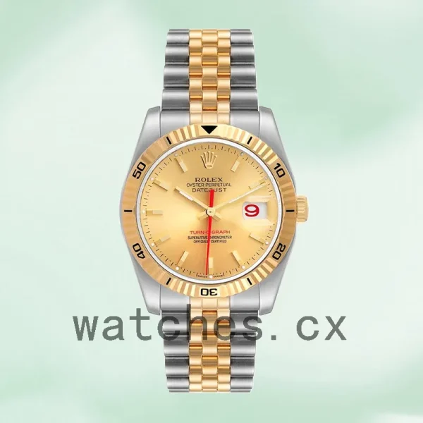 Rolex Datejust Turn-o-graph 36mm 116263 Men's Silver-tone Champagne Dial - Image 2