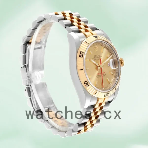 Rolex Datejust Turn-o-graph 36mm 116263 Men's Silver-tone Champagne Dial - Image 3