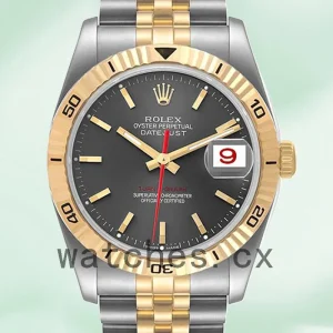 Rolex Datejust Turn-o-graph 36mm Men's 116263 Silver-tone Jubilee Bracelet/Oyster Bracelet