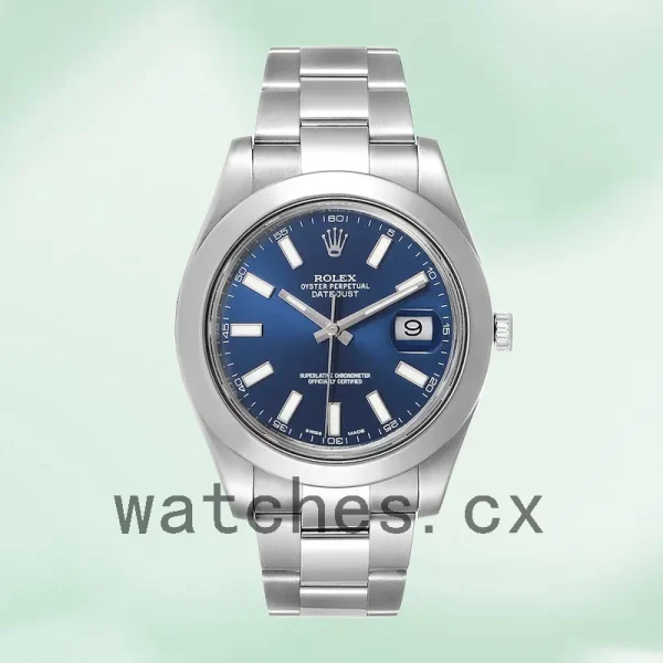 Rolex Datejust 116300BLSO Men's 41mm Silver-tone - Image 2