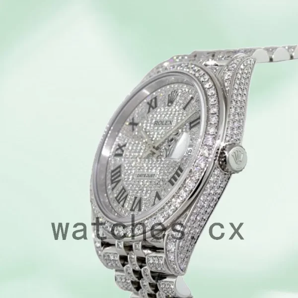 Rolex Datejust 41mm Men's 116300 Diamond Paved Dial - Image 3