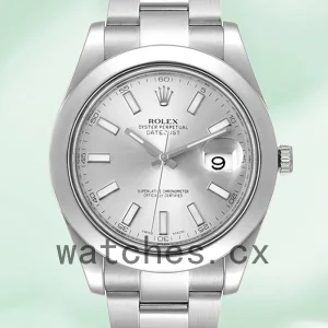 Rolex Datejust Men's 116300SSO 41mm Silver Dial Silver-tone