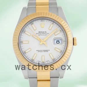 Rolex Datejust 116333-72213 41mm Men's White Dial Silver-tone