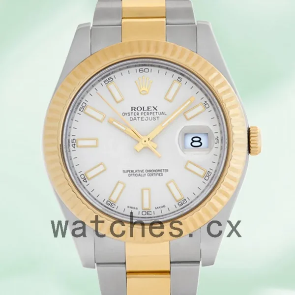 Rolex Datejust 116333-72213 41mm Men's White Dial Silver-tone