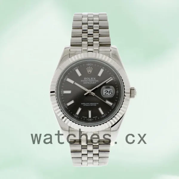 Rolex Datejust Men's 41mm 116334BKSJ Oyster Bracelet - Image 2