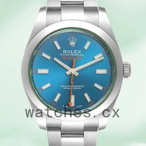 Rolex Milgauss Men's 40mm m116400gv-0002 Blue Dial Oyster Bracelet