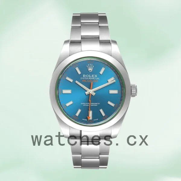 Rolex Milgauss Men's 40mm m116400gv-0002 Blue Dial Oyster Bracelet - Image 2