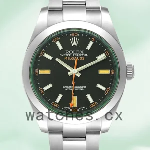 Rolex Milgauss 40mm m116400gv-0001 Men's Silver-tone Oyster Bracelet