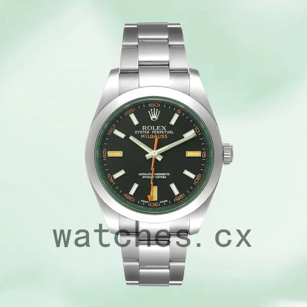 Rolex Milgauss 40mm m116400gv-0001 Men's Silver-tone Oyster Bracelet - Image 2