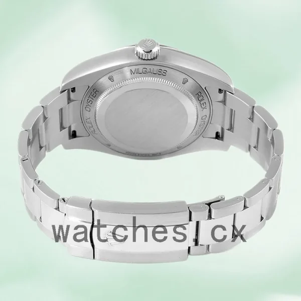 Rolex Milgauss 40mm m116400gv-0001 Men's Silver-tone Oyster Bracelet - Image 4