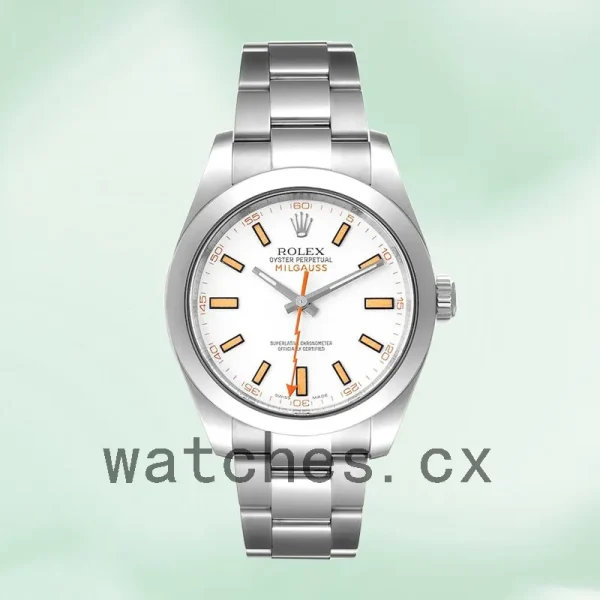 Rolex Milgauss 116400-72400 40mm Men's Silver-tone Oyster Bracelet - Image 2