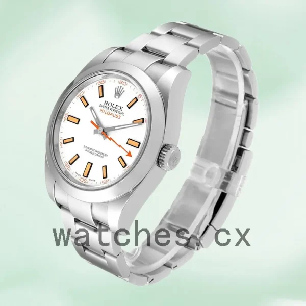 Rolex Milgauss 116400-72400 40mm Men's Silver-tone Oyster Bracelet - Image 3
