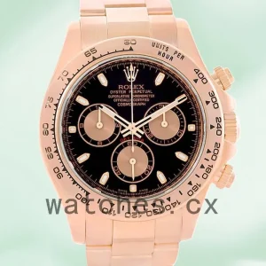 Rolex Daytona m116505-0008 40mm Men's Black Dial Oyster Bracelet