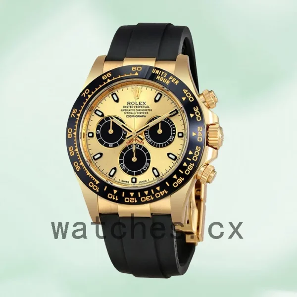 Rolex Daytona 116518CBKSR 40mm Men's Rubber Band Black Dial - Image 2