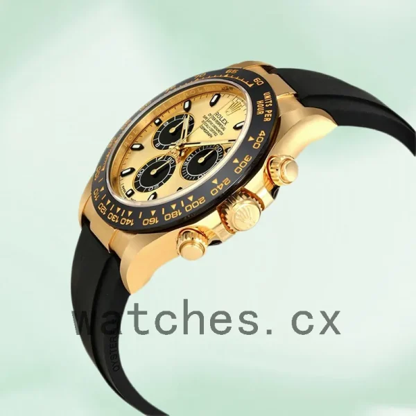Rolex Daytona 116518CBKSR 40mm Men's Rubber Band Black Dial - Image 3