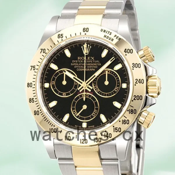 Rolex Daytona 40mm 116523BKSO Men's Automatic Silver-tone