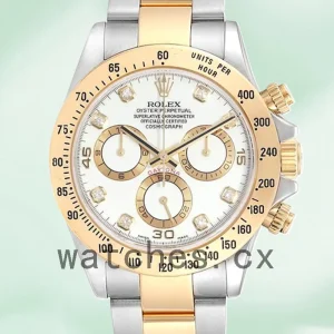 Rolex Daytona Men's 40mm 116523-78593 Silver-tone White Dial