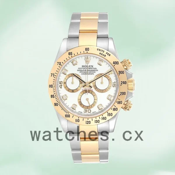 Rolex Daytona Men's 40mm 116523-78593 Silver-tone White Dial - Image 2