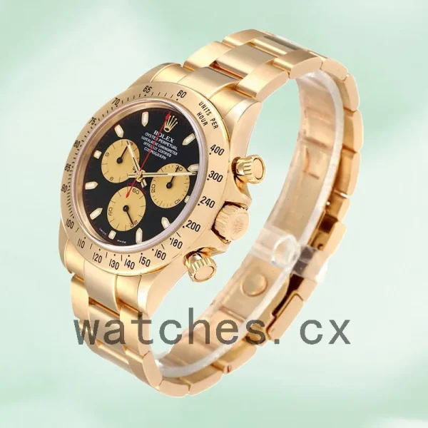 Rolex Daytona Men's 116528-78598 40mm Black Dial Gold-tone - Image 3