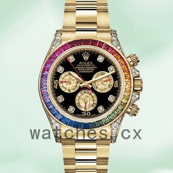 Rolex Daytona Men's 40mm 116598RBOW Gold-tone Black Dial - Image 2