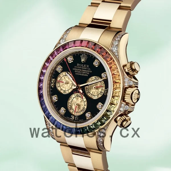 Rolex Daytona Men's 40mm 116598RBOW Gold-tone Black Dial - Image 3
