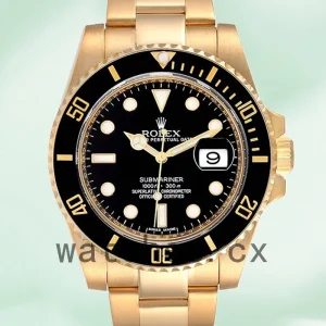 Rolex Submariner 116618LN-97208 Men's 40mm Oyster Bracelet Gold-tone