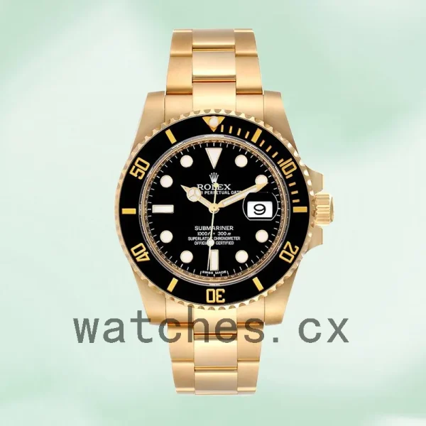 Rolex Submariner 116618LN-97208 Men's 40mm Oyster Bracelet Gold-tone - Image 2