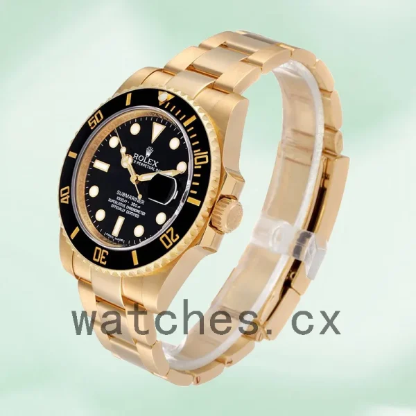 Rolex Submariner 116618LN-97208 Men's 40mm Oyster Bracelet Gold-tone - Image 3