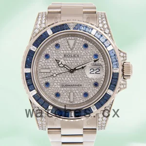 Rolex Submariner 40mm Men's 116659 Diamond Paved Dial Automatic