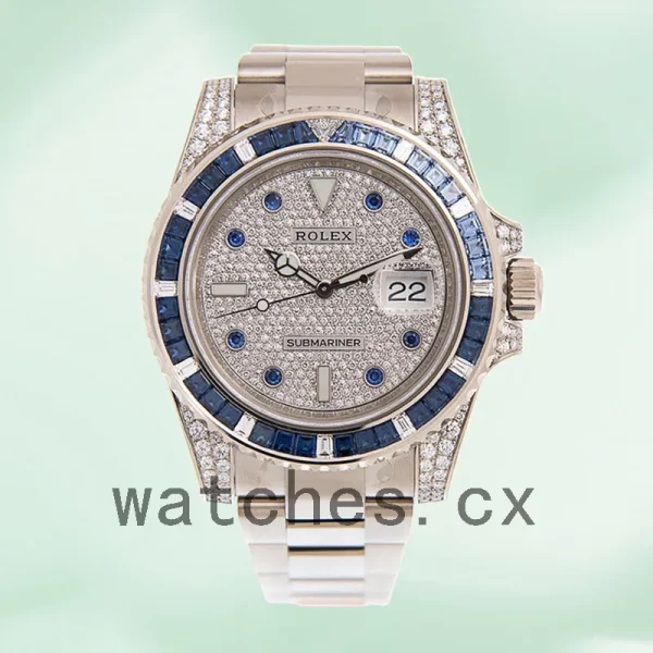 Rolex Submariner 40mm Men's 116659 Diamond Paved Dial Automatic - Image 2