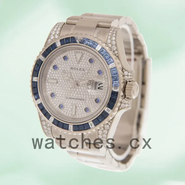 Rolex Submariner 40mm Men's 116659 Diamond Paved Dial Automatic - Image 3