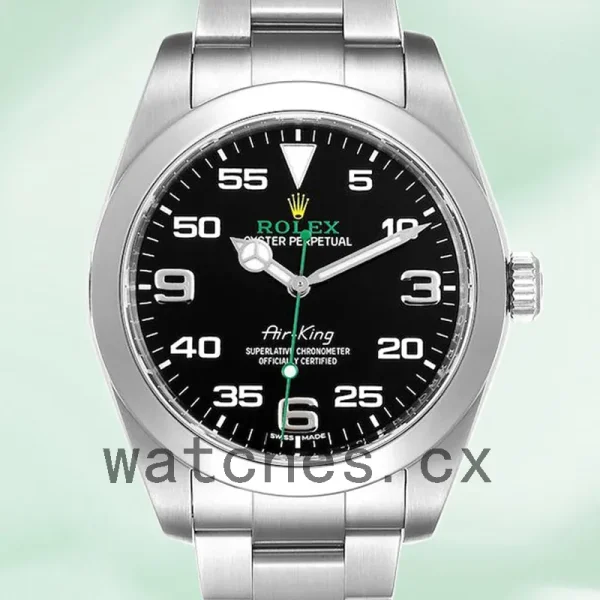 Rolex Air-king m116900-0001 40mm Men's Silver-tone Black Dial