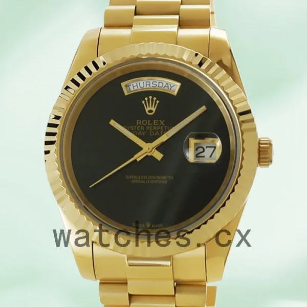 Rolex Day-date 118208 Men's 36mm Gold-tone Bracelet