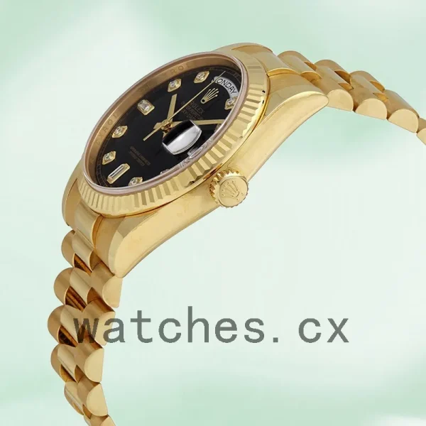 Rolex Day-Date 118238BKDP Men's 36mm Automatic Jubilee Bracelet - Image 3